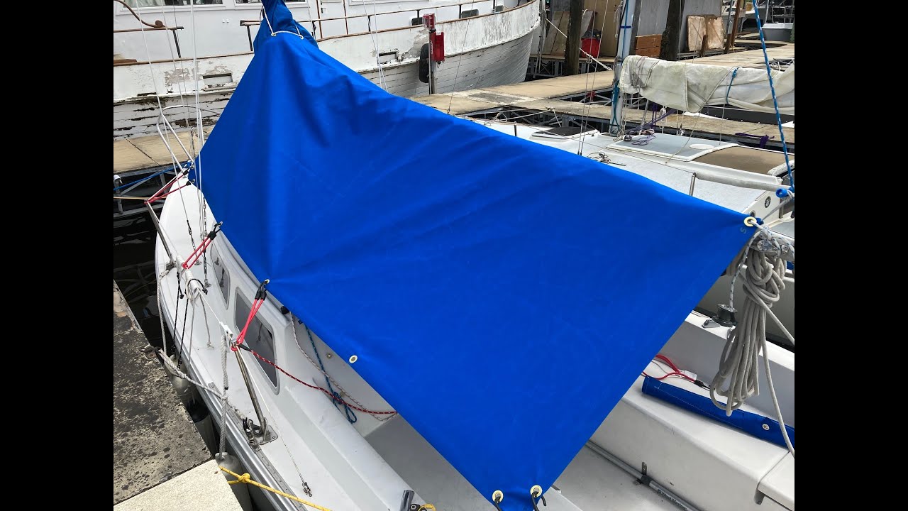 Basic Boom Tent Build for Catalina 22 Sailboat - Jim's Little Boat