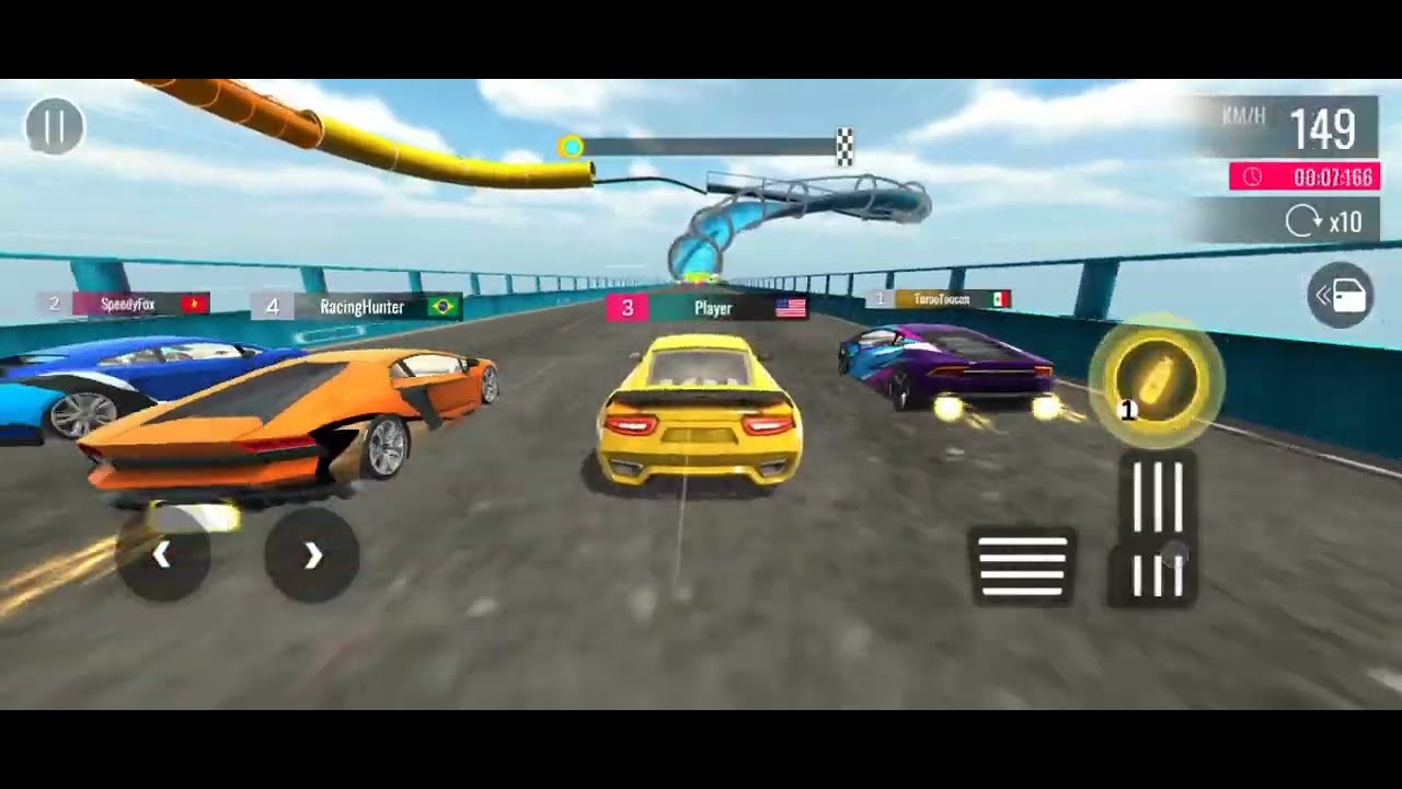 Mega Ramp Car Stunt 3D Game #mega #racing #tech #carracing #car 