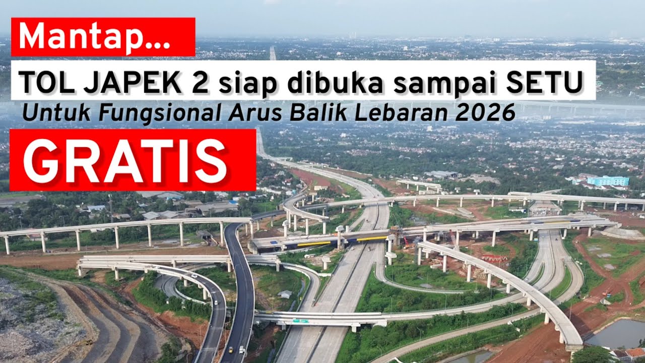 Tol Japek 2 Selatan dipastikan dibuka Fungsional dari Sadang sampai Setu saat mudik lebaran 2026
