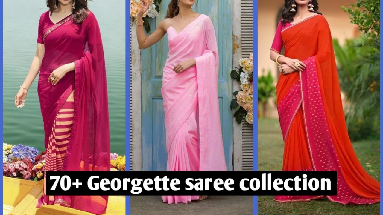 Georgette saree collection | Georgette saree | jorjet saree designs