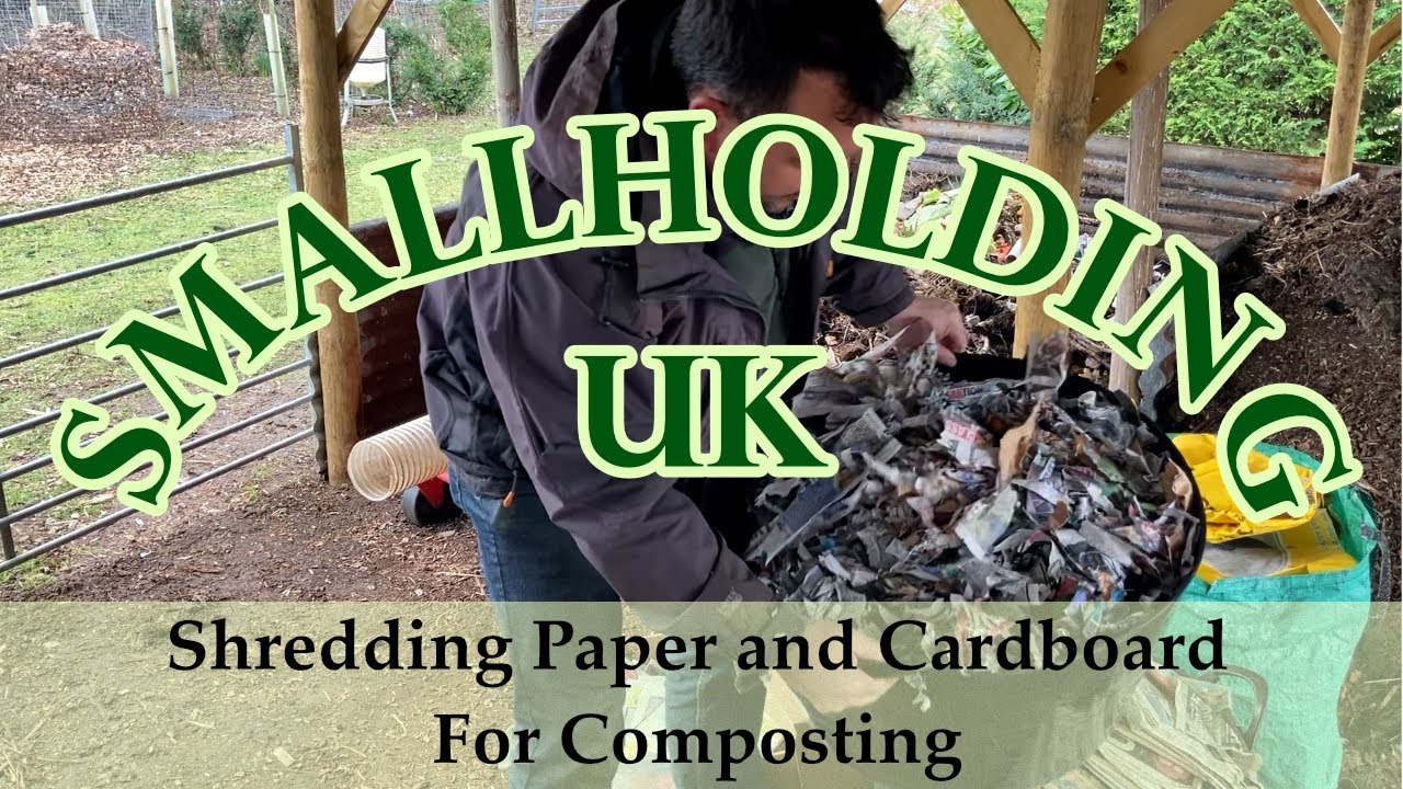 Shredding Paper and Cardboard for Composting