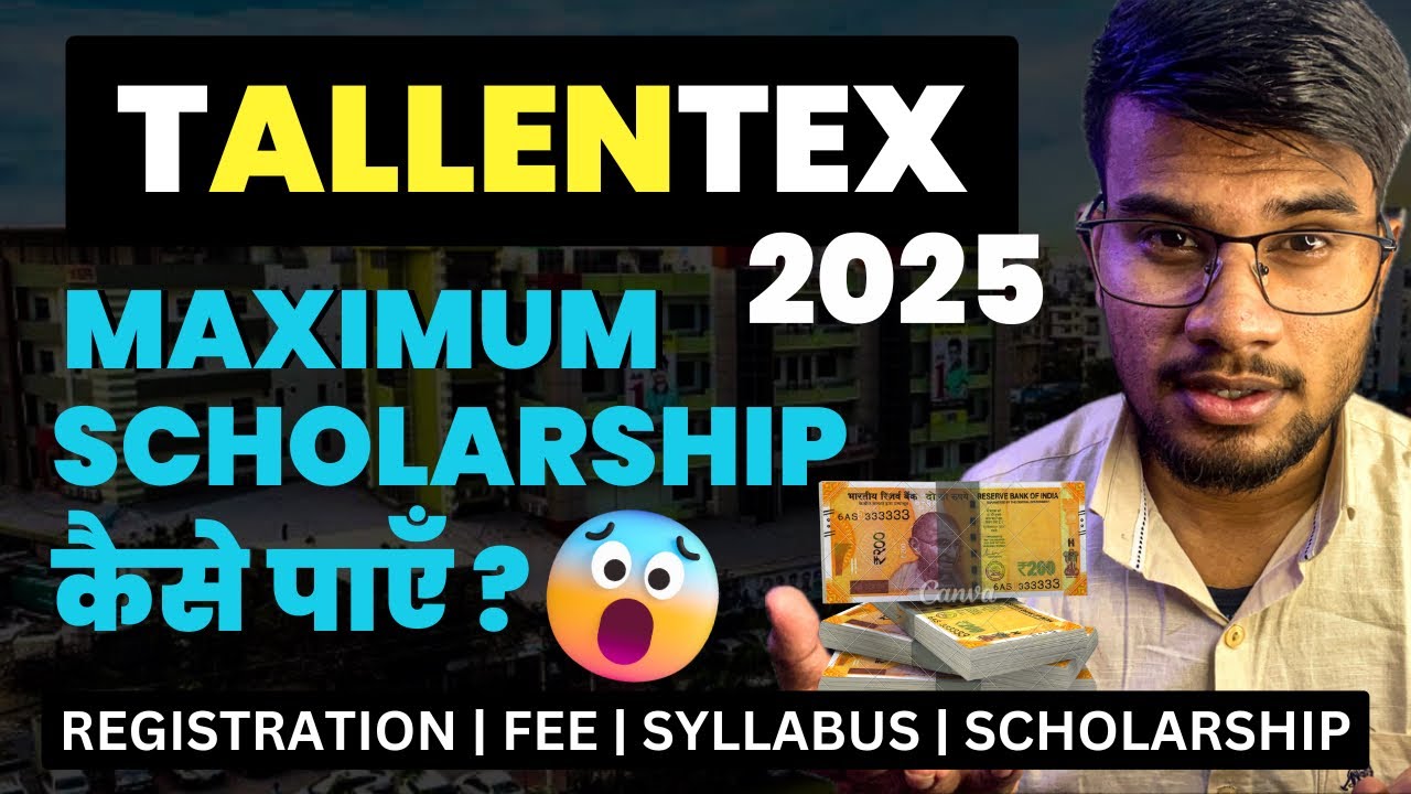 🔴 Allen TALLENTEX 2024 - 2025 | Step By Step Process, Fees, Scholarship & Registration