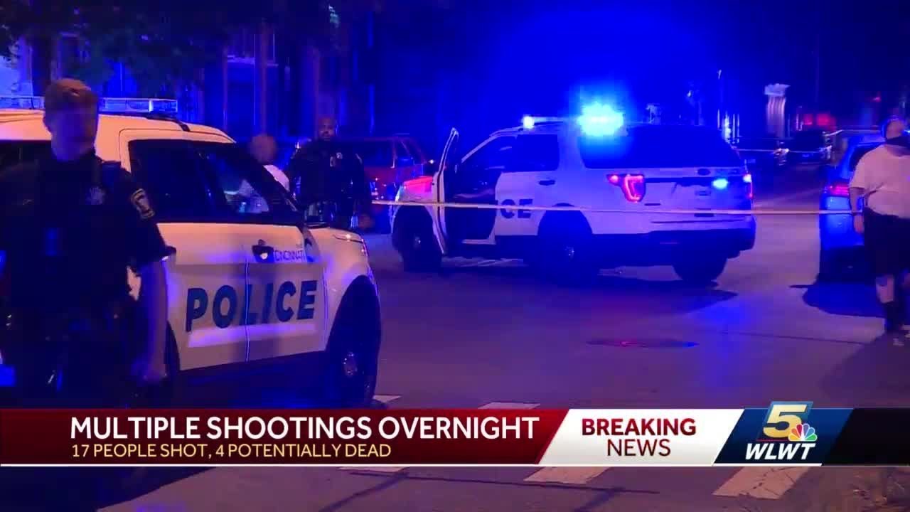 Police: 17 people shot, 3 dead in multiple shootings across Cincinnati