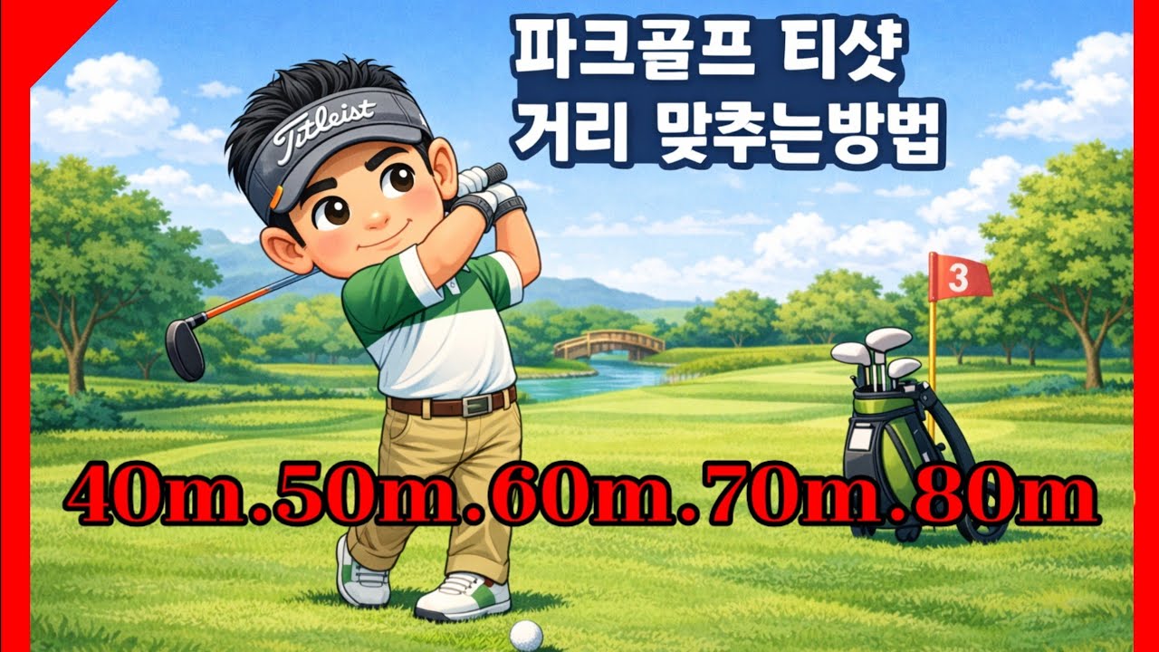 ⛳️파크골프⛳️티샷거리 맞추기 이방법만 알면 백발백중입니다
