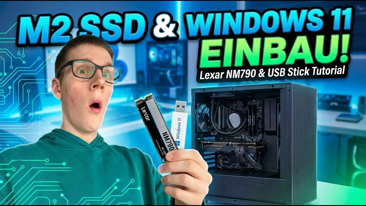 💻M.2 SSD in PC einbauen & Windows 11 installieren! | Tutorial