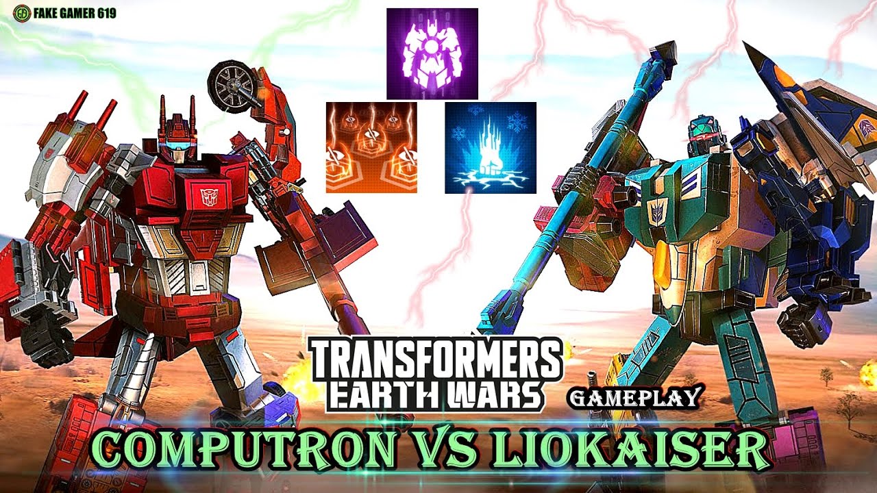 LIOKAISER VS COMPUTRON - TRANSFORMERS: EARTH WARS | New Combiners Gameplay