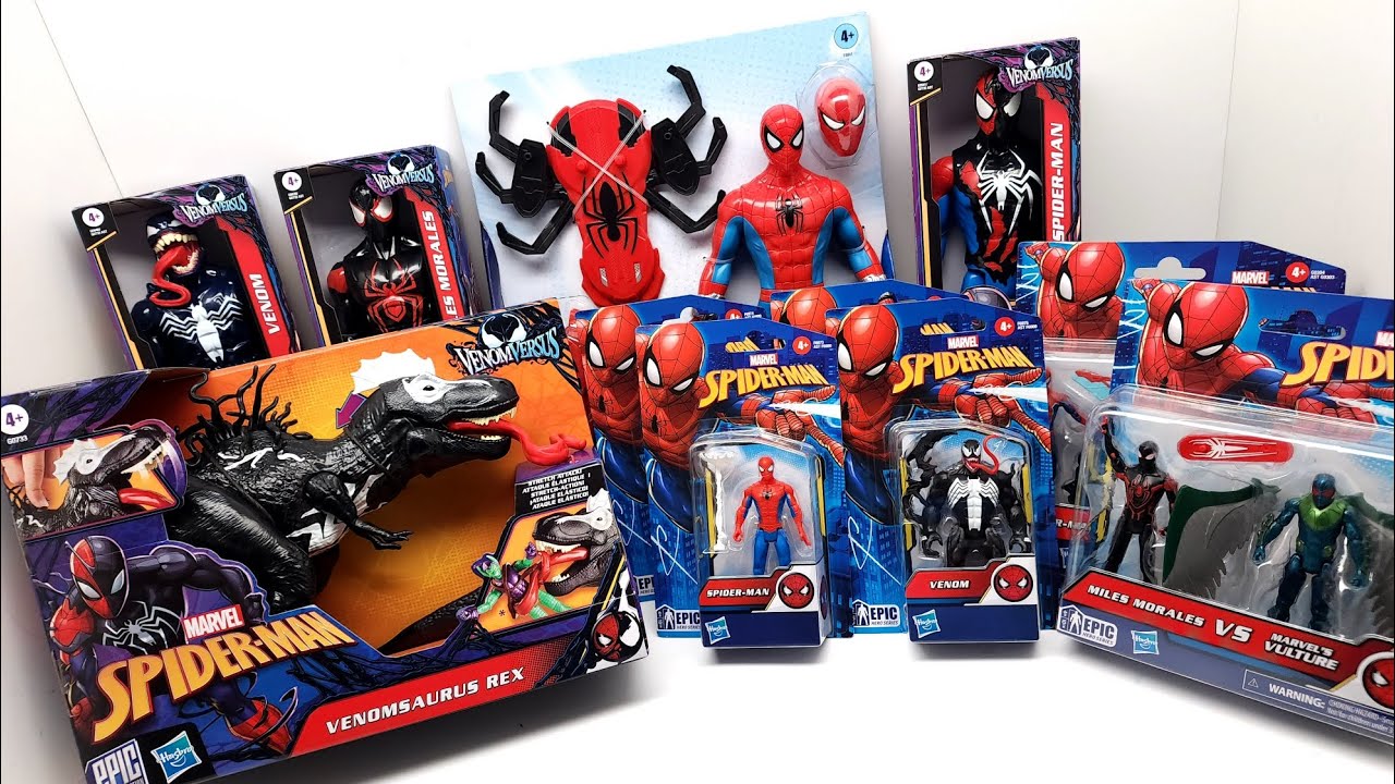 New SPIDER-MAN and VENOM Toys! VENOMVERSUS Spider-Verse action figures! Miles, Carnage, Green Goblin