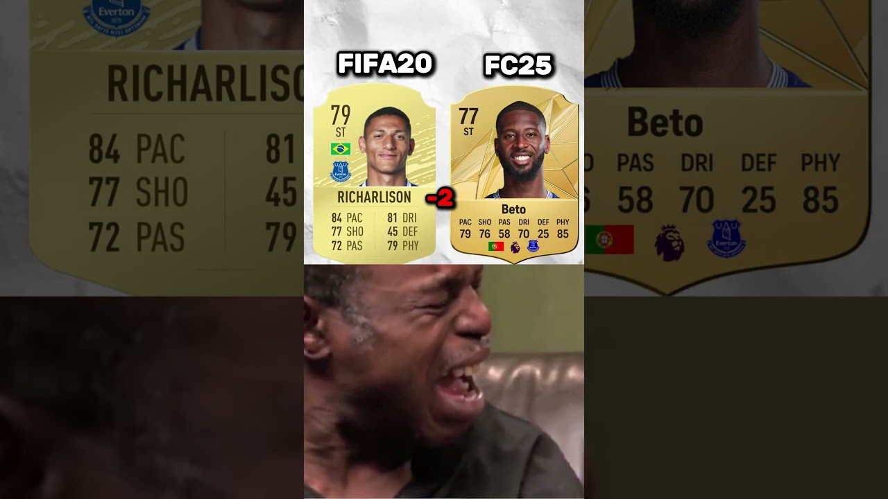 Everton FIFA20 VS FC25 #eafc #fifa #eafcfut #ultimateteam #fc25