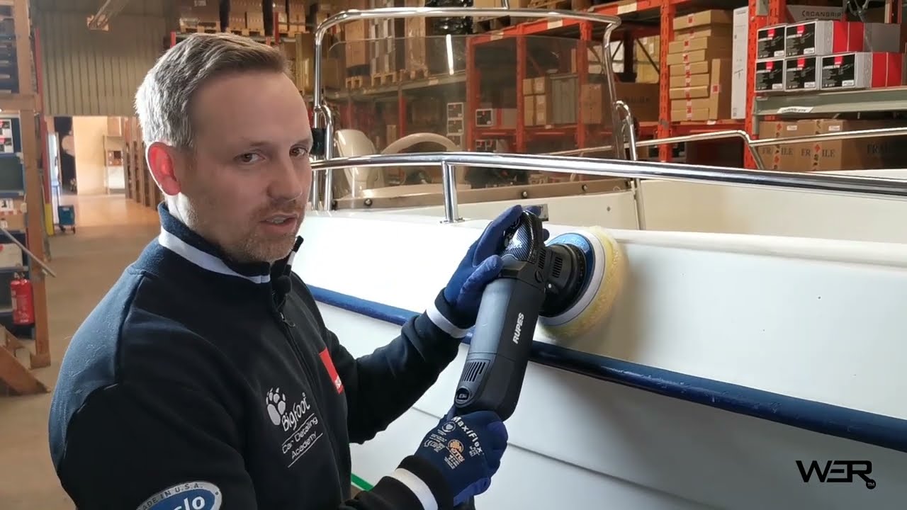 Polera upp din gelcoat! Genomgång och polering med WER Båtkit Rupes