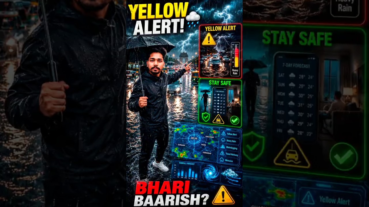 Yellow Alert Ka Matlab Kya Hota Hai? 🌧️ IMD Yellow Alert Explained | Heavy Rain Alert #shorts #viral