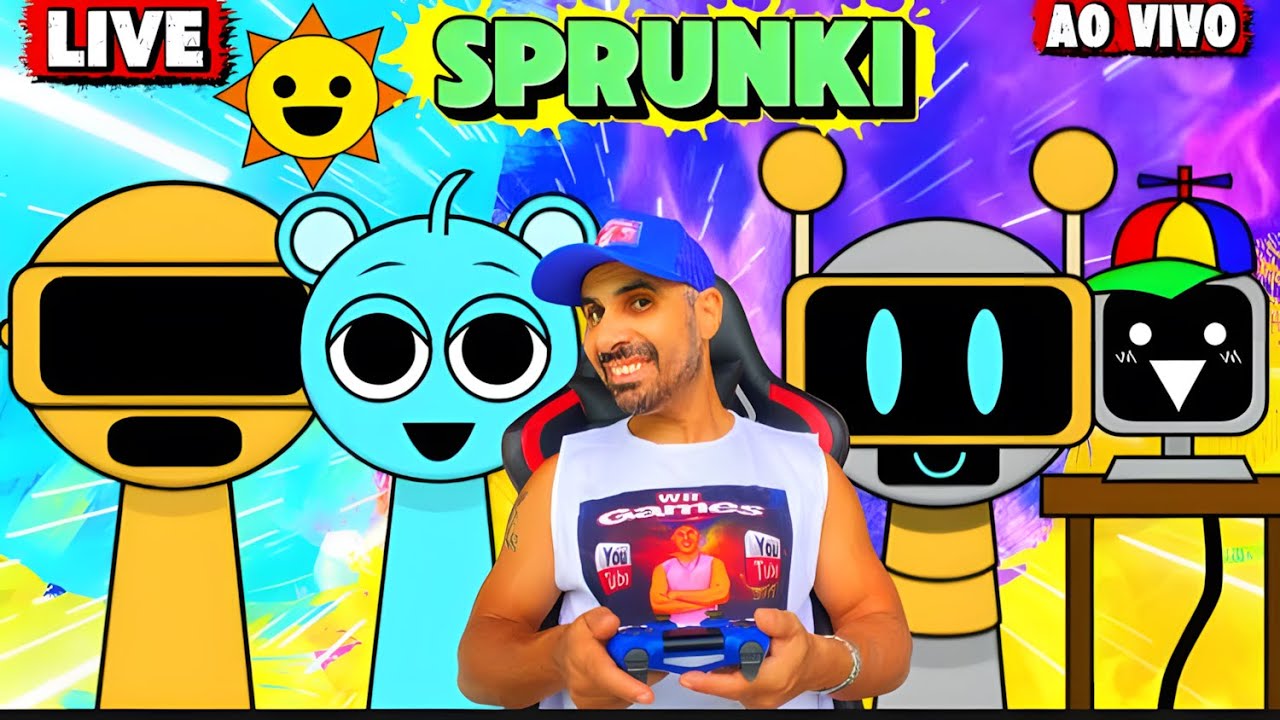 LIVE SPRUNKI ao vivo! 🎶🔥 DIVERSÃO GARANTIDA COM WR GAMES! #wrgames #shorts