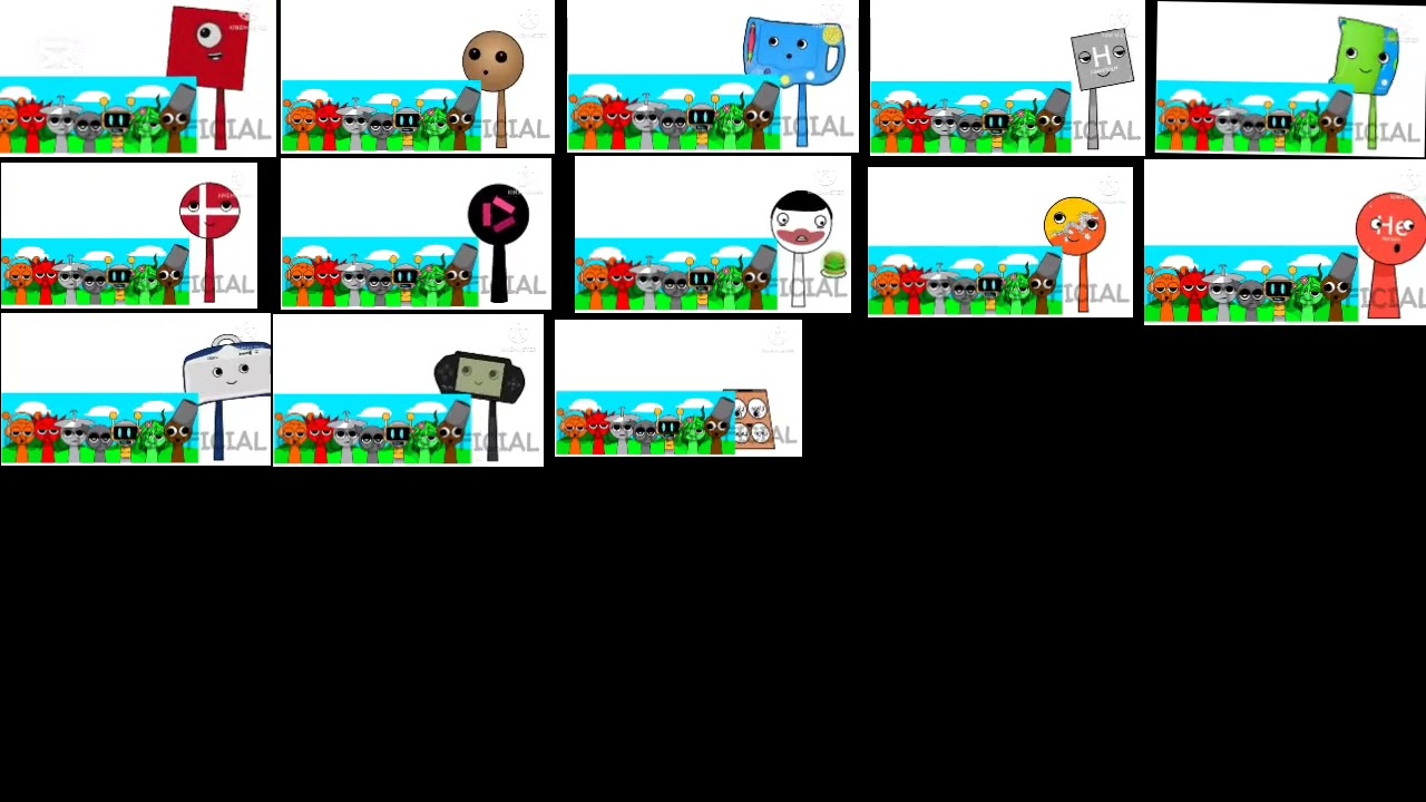 All Sprunki OC From Cactoons (Incredibox) 