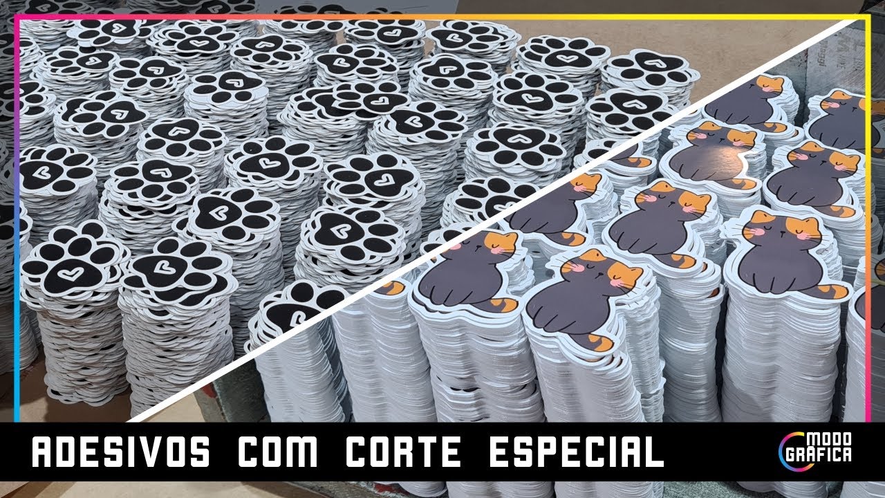 PRODUÇÃO DE 30 MIL STICKERS | Konica Minolta C4065 e LN6