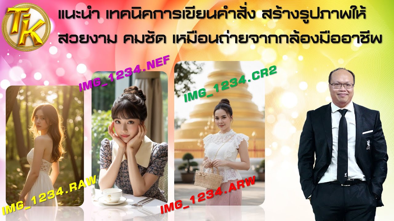 แนะนำ เทคนิคการเขียนคำสั่ง สร้างรูปภาพให้สวยงาม คมชัด เหมือนถ่ายจากกล้องมืออาชีพ(EP.352)