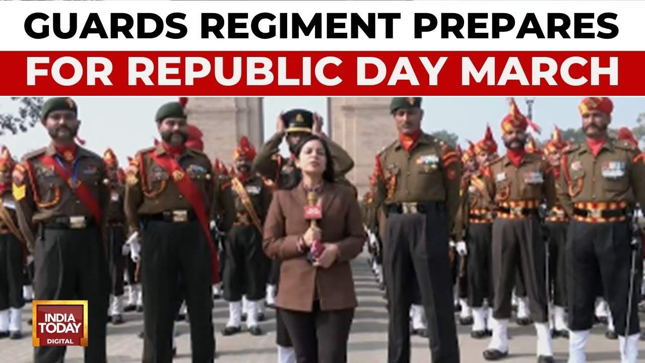 Indian Army's Brigade Of Guards Prepares For Republic Day Parade At Kartavyapath | India Today