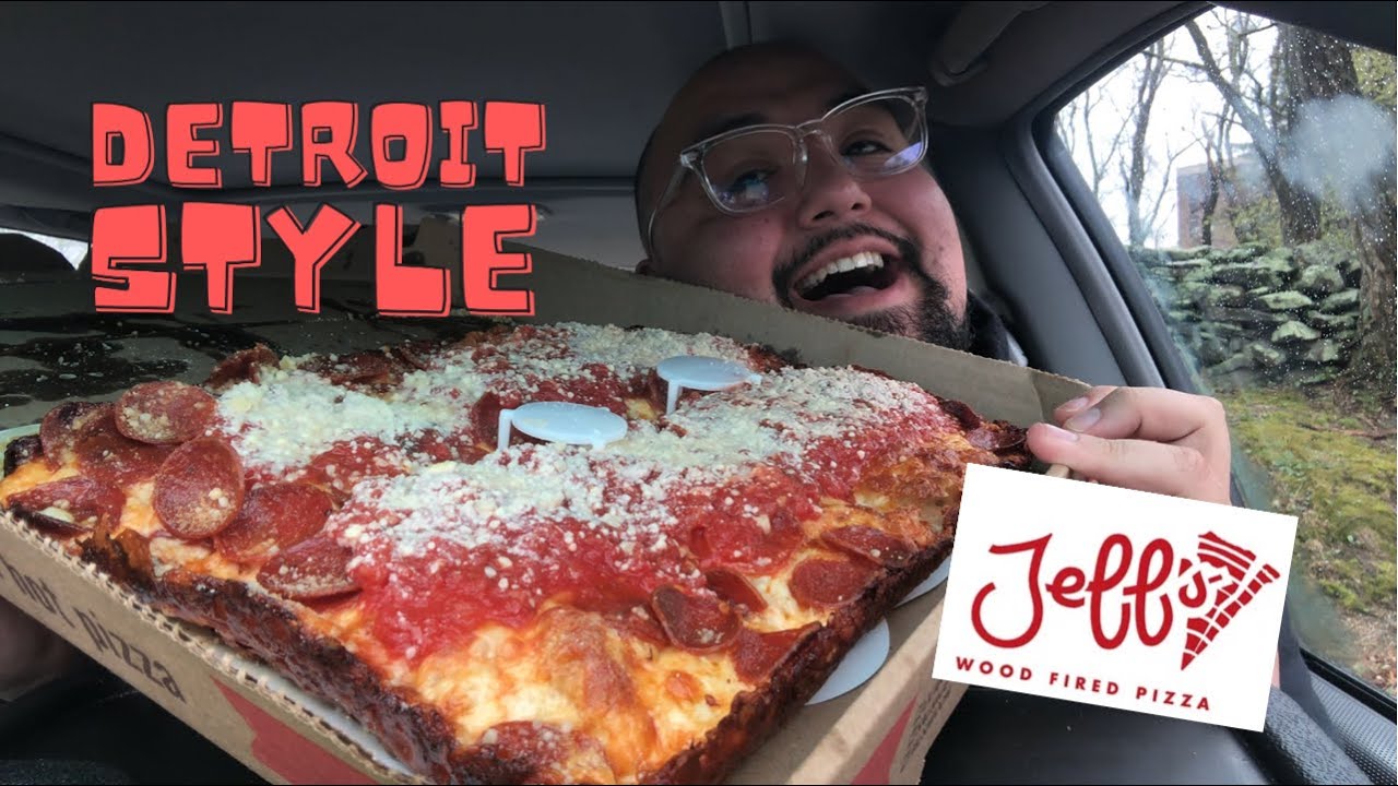 DETROIT STYLE PIZZA 🍕 Jeff’s Wood Fired Pizza in Rhode Island