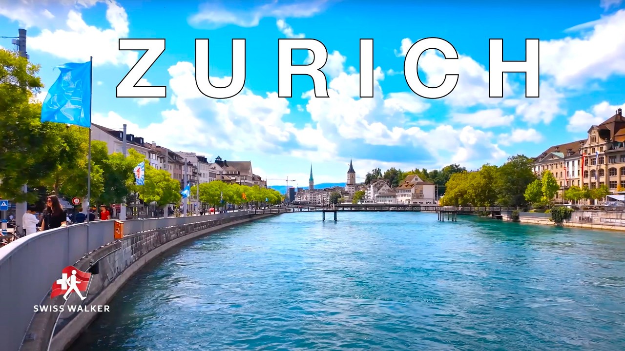 The Hidden Gems of Zurich Old Town, walking on swiss national day
