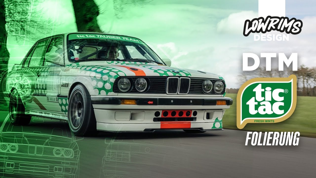 DTM Designfolierung am Rennwagen - DIY | E30 Tracktool Umbau | Low Rims Design