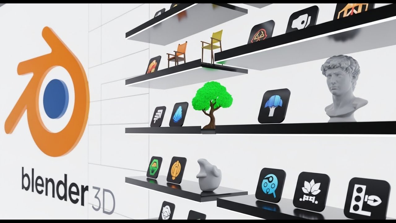 Asset Browser: как сделать каталог моделей и материалов / Blender уроки для начинающих