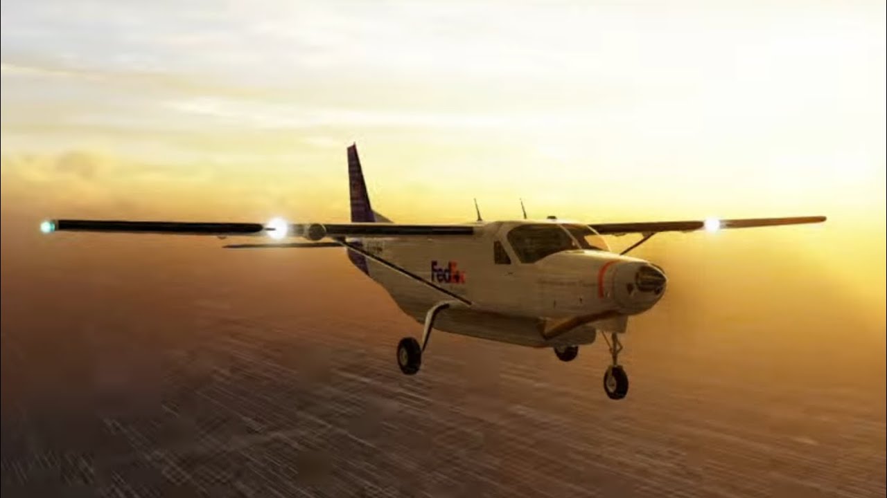 FLIGHTSIM 2026 X-PLANE 12 C208B FEDEX CARGO OPS KGEG-KYKM SPOKANE-YAKIMA SIM2026 