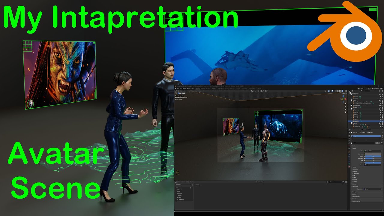 Meine Interpretation einer Avatar Hologramm Scene – Teil 3 – Blender 4.5