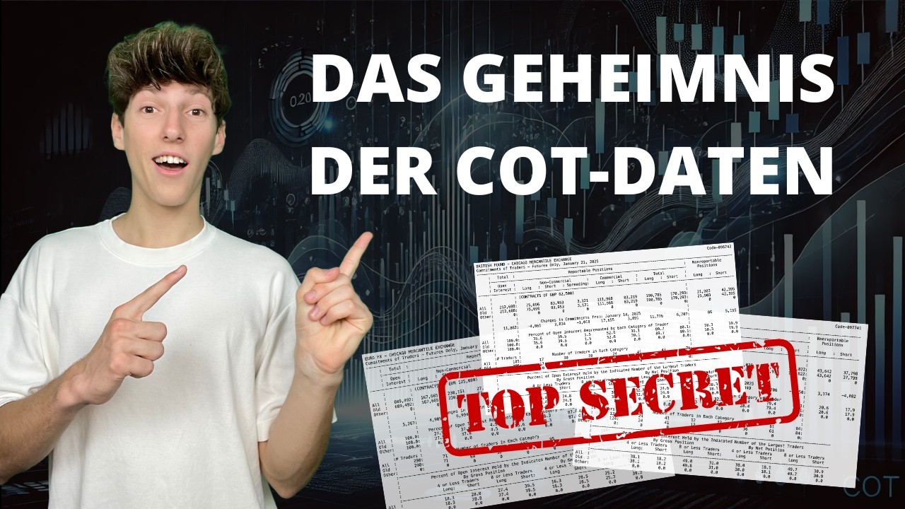 📈Trading mit COT-DATEN: So erkennst du INSTITUTIONELLE Positionen | Erkl&auml;rung COT-Daten ✅