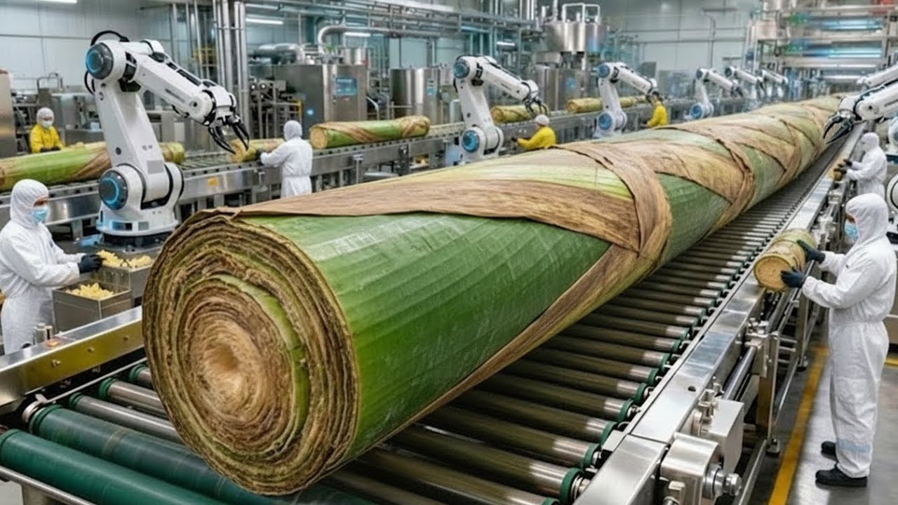 Inside a High-Tech Banana Stem a Massive Scale Factory: The Most Unbelievable Factory (Full Process)