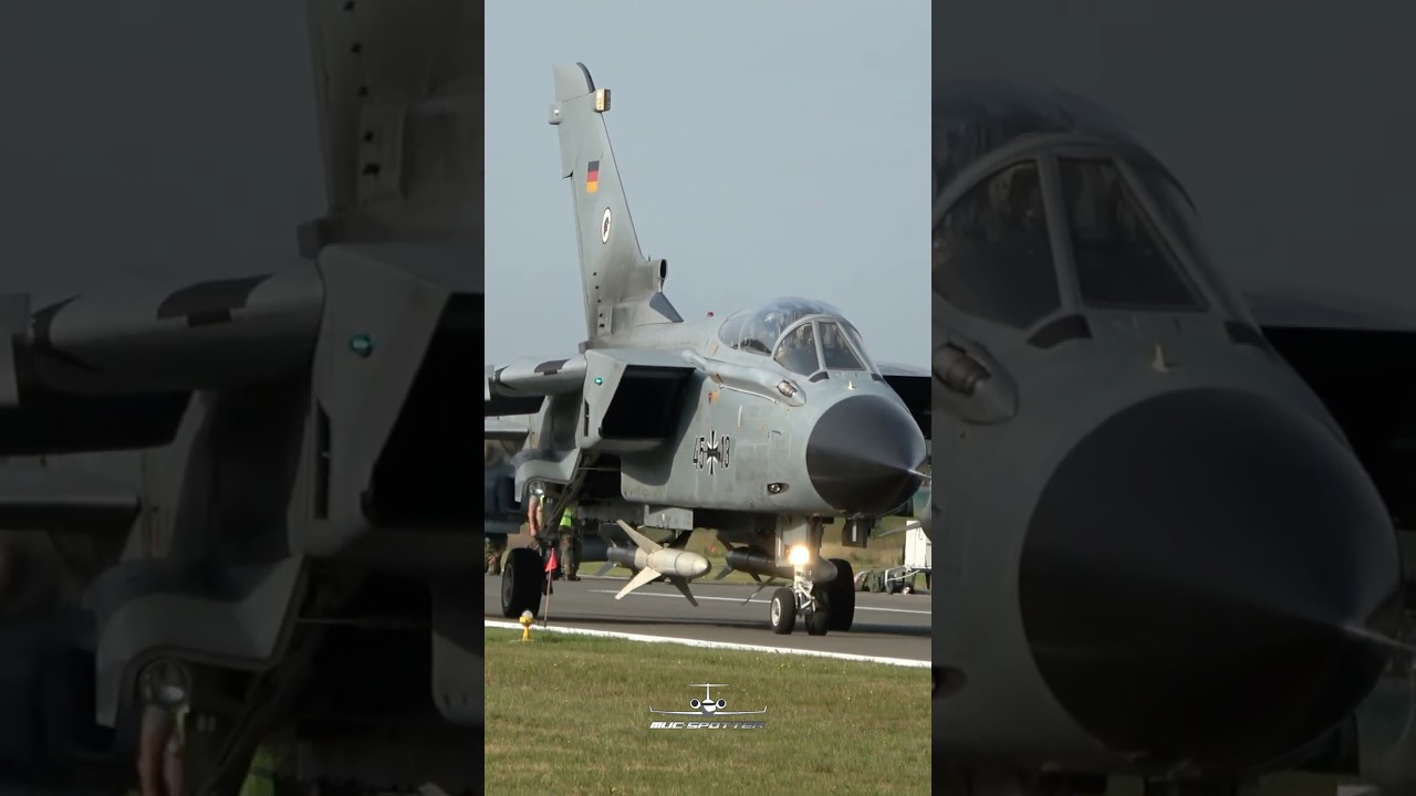 Panavia #Tornado #german #airforce #takeoff Kleine Brogel #airbase #fighter #jet #military #aviation