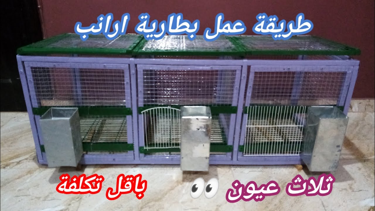 عمل بطارية ارانب ثلاث عيون باقل تكلفة