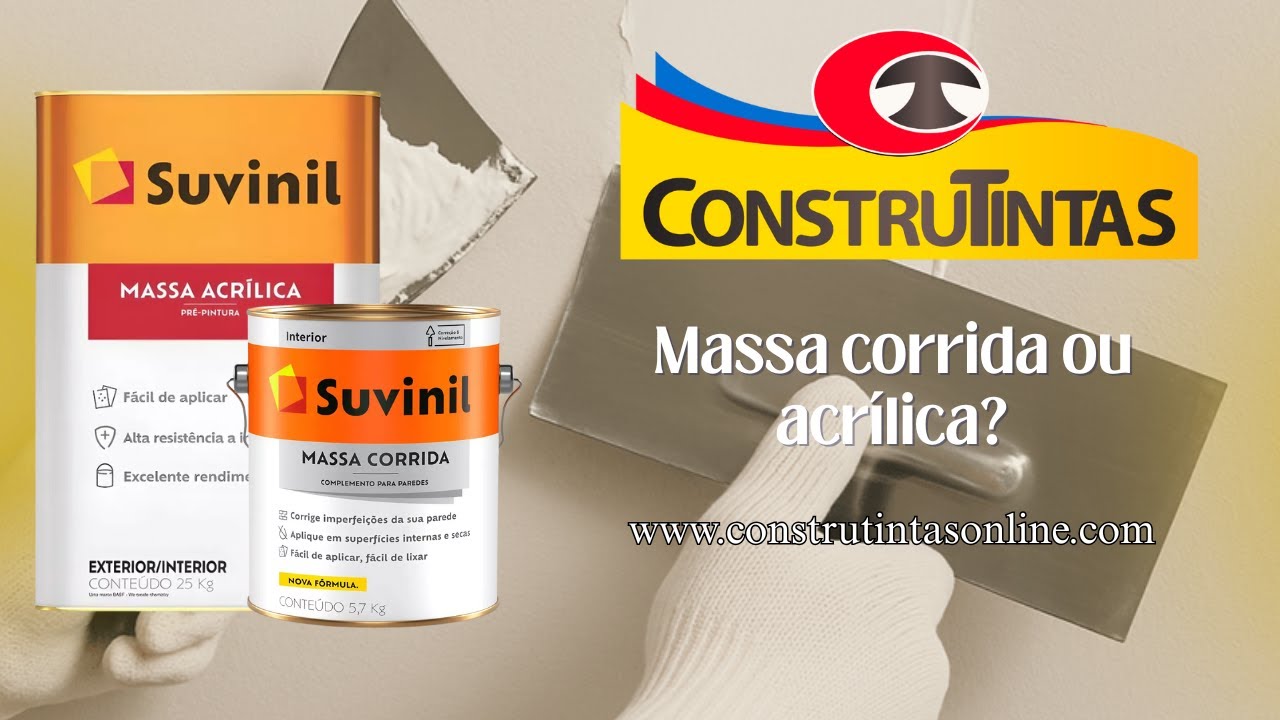 Massa Corrida ou Massa Acrílica? Saiba Qual Usar em Cada Situação
