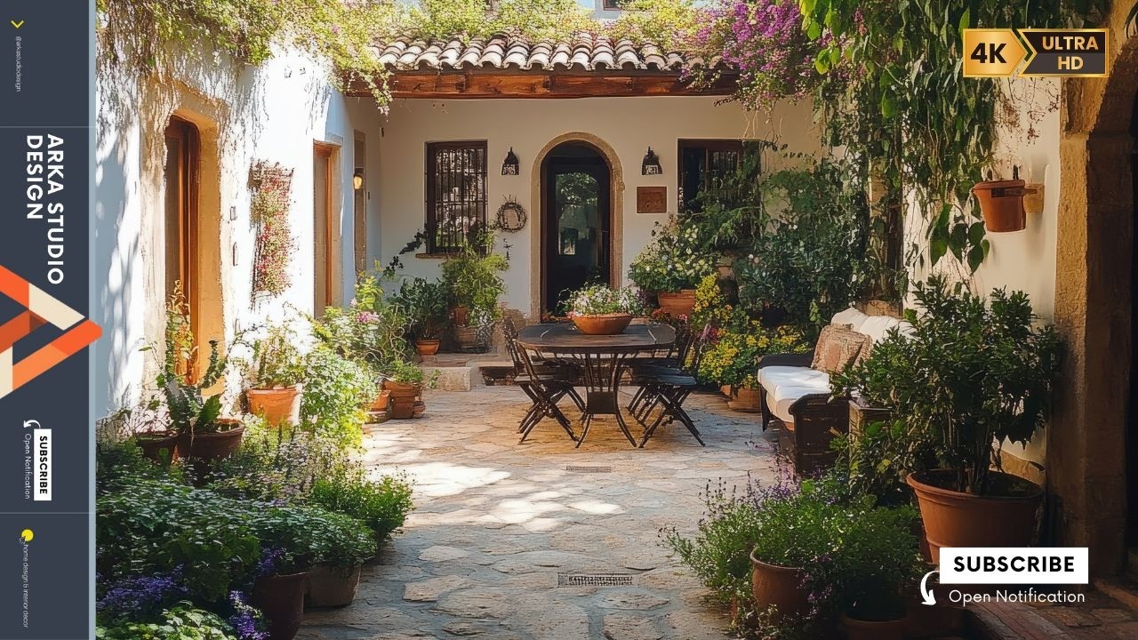 Small Mediterranean House with Courtyard Bliss: Experience the Essence of Cozy Living!