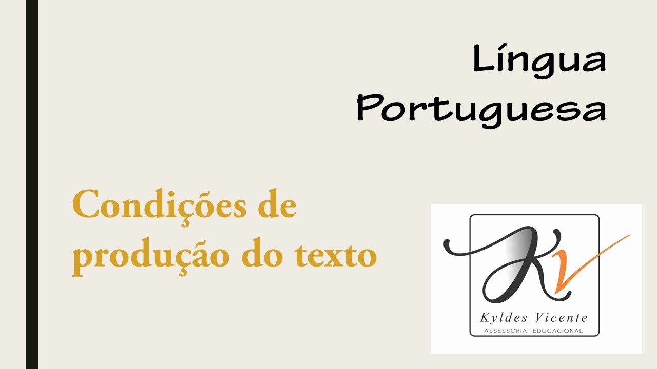 Condições de produção do texto