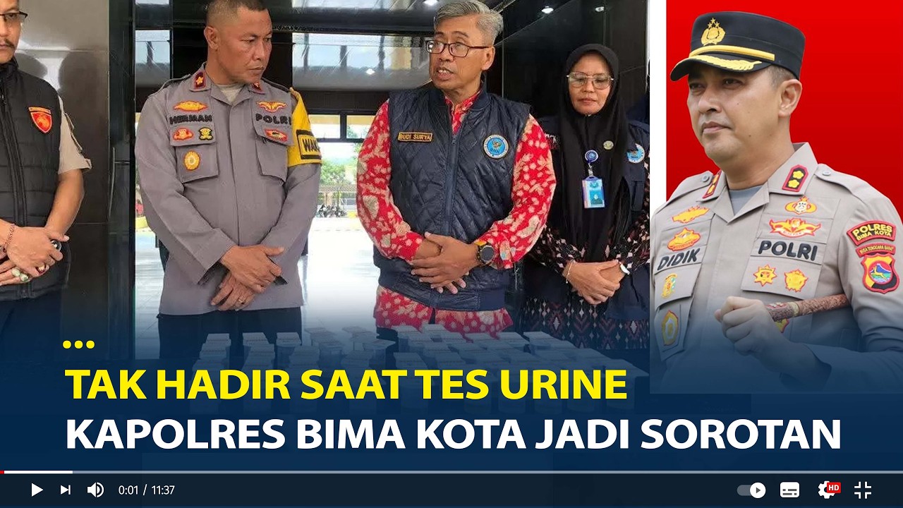 AKBP Didik Putra Kapolres Bima Kota Tak Hadir saat Tes Urine usai Bawahan Terjerat Narkoba