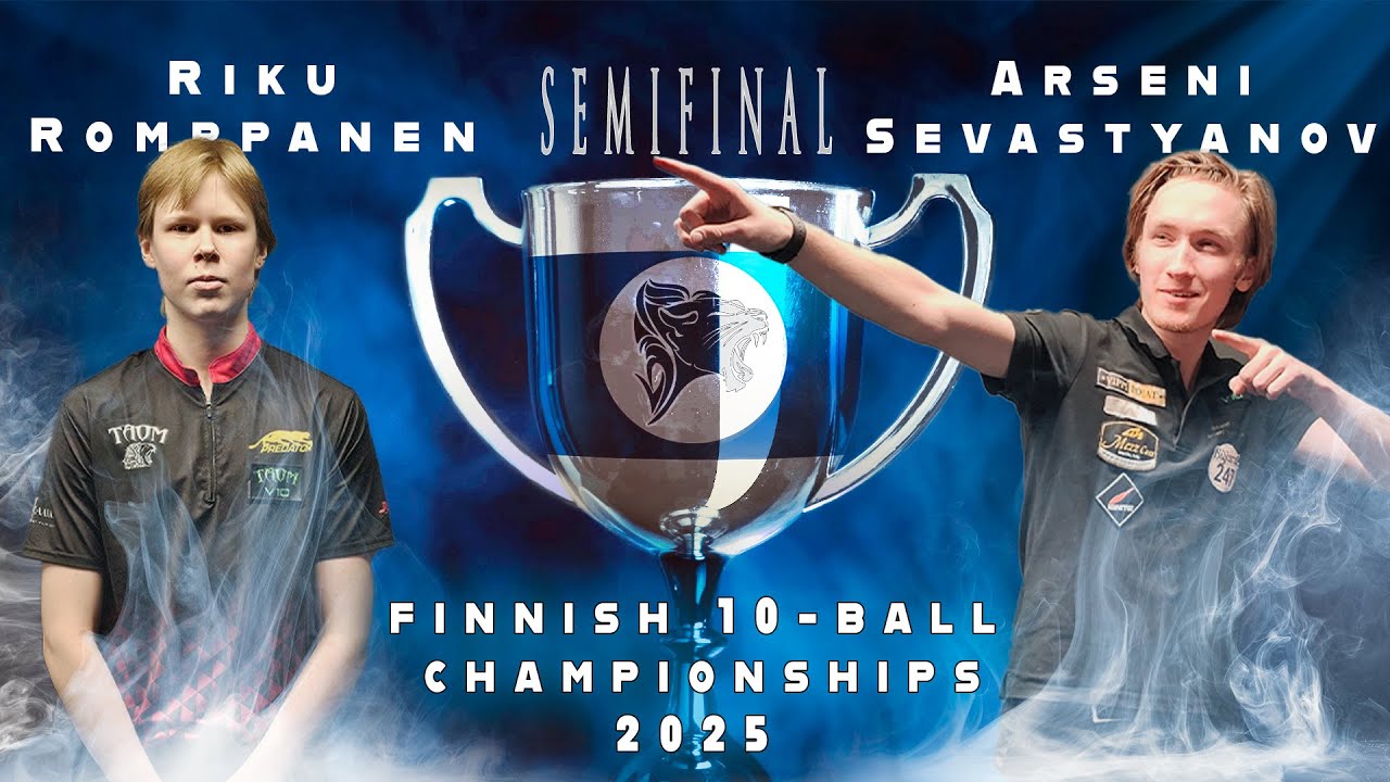 10-Ball Finnish Championships - SEMIFINAL - Arseni Sevastyanov vs Riku Romppanen