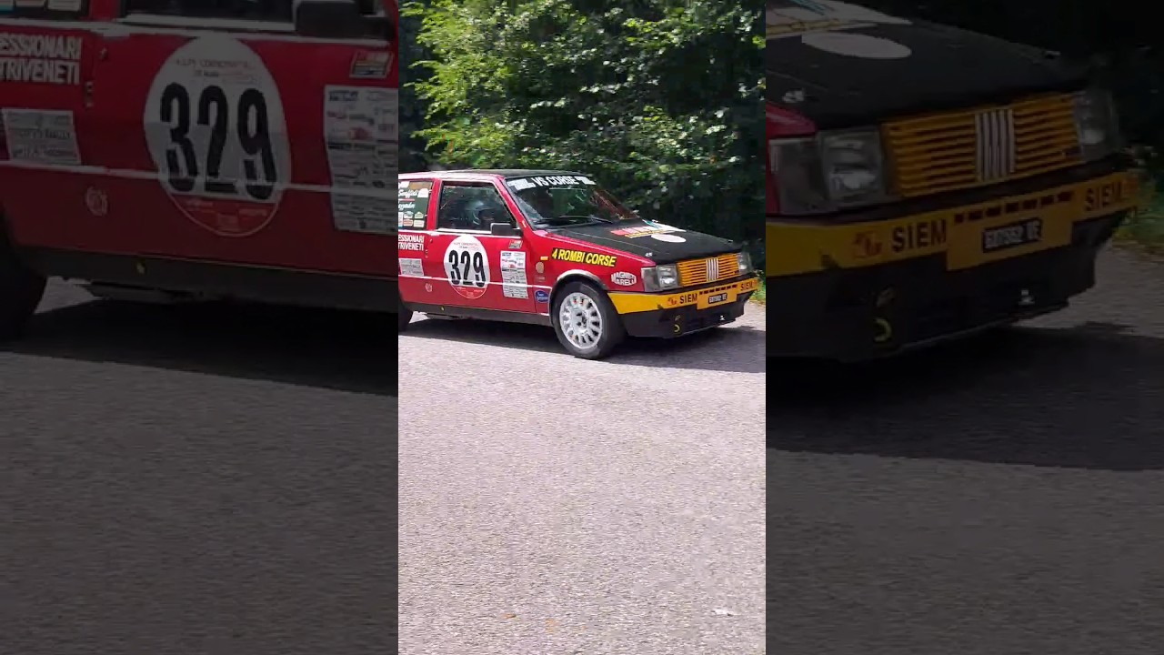la FIAT UNO Turbo i.e. prima serie al rally Storico