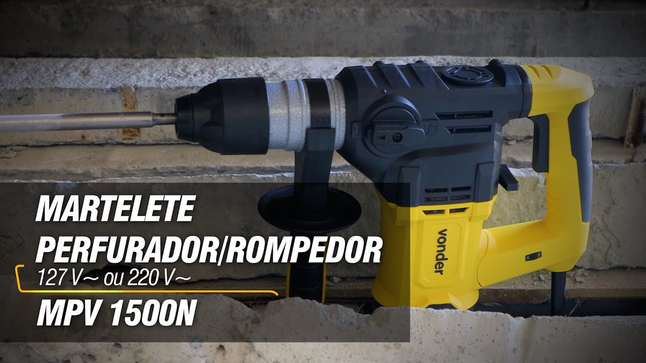 Martelete Perfurador Rompedor MPV 1500N