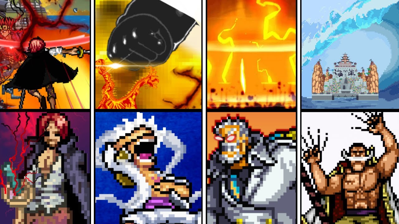STRONGEST ATTACKS IN ONE PIECE - MUGEN (Most powerful Attacks)