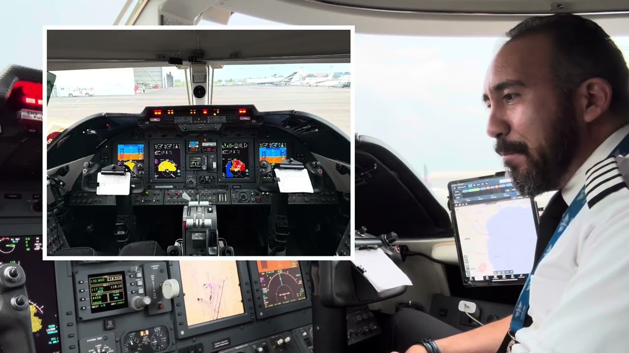 Volando de Guadalajara a Chihuahua, Mex en un Learjet60xr (Preparación del vuelo)