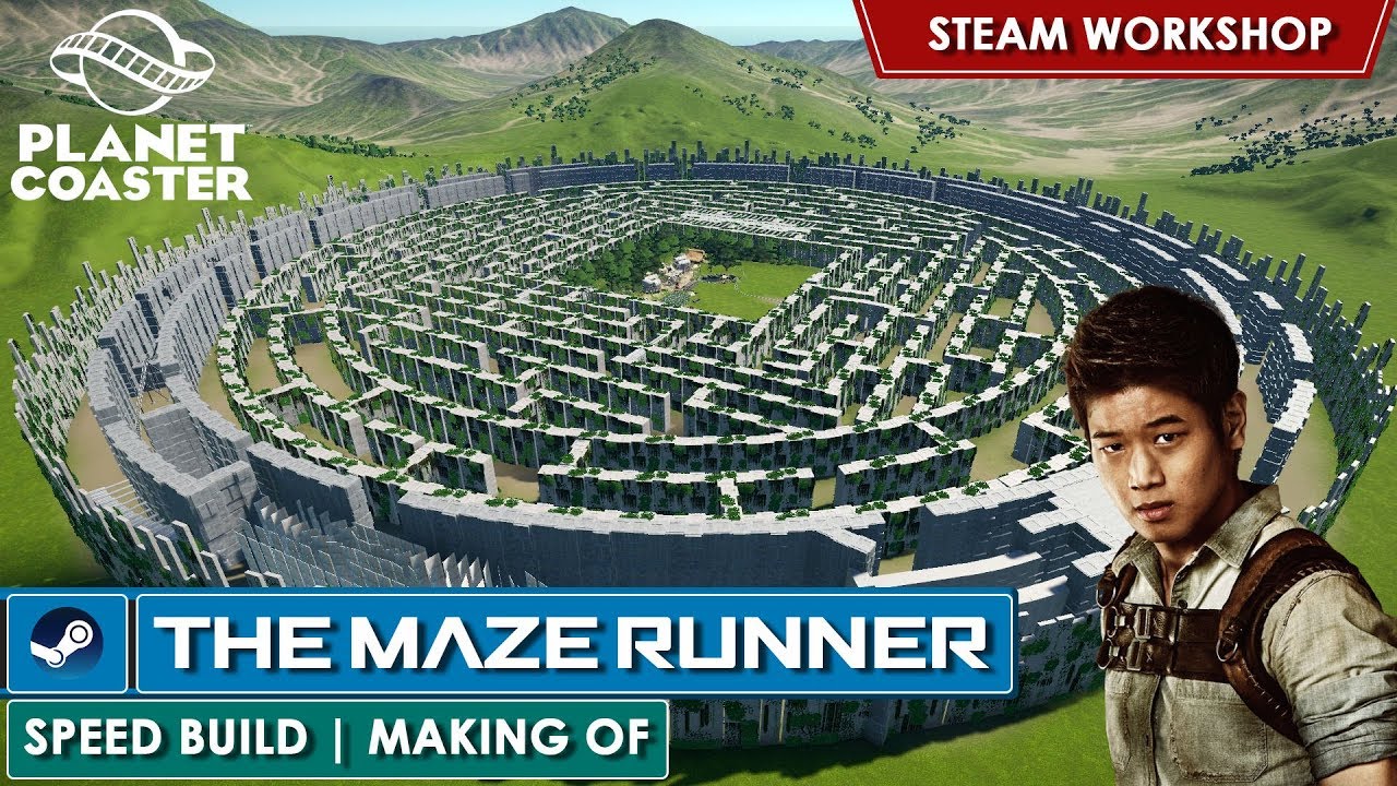 Making of - The Maze Runner - Planet Coaster [SPEED BUILD] (Megacoaster Workshop)