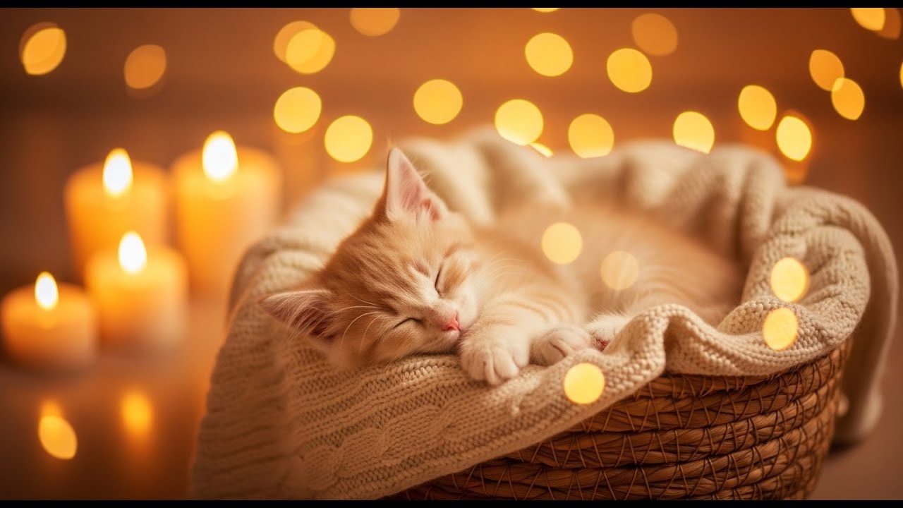 Relaxing Music for Anxiety Cats 🐾 Ideal for Rainy Days | No Ads