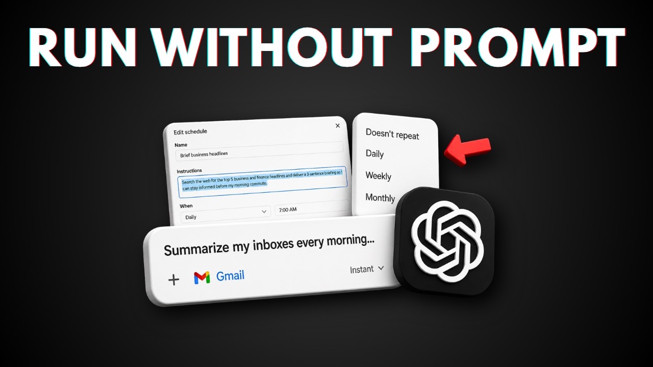 How to AUTOMATE Your Day with ChatGPT Scheduled Tasks