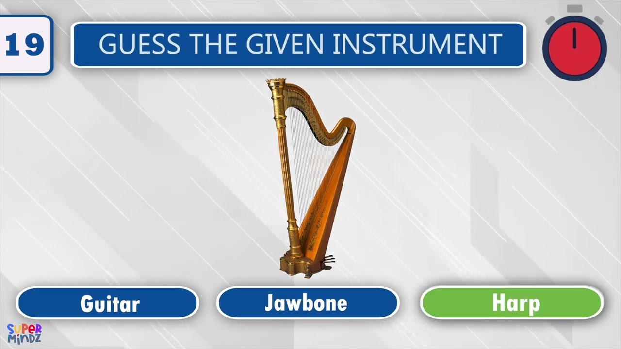 GUESS THE MUSICAL INSTRUMENT | Guessing Game | SuperMindz