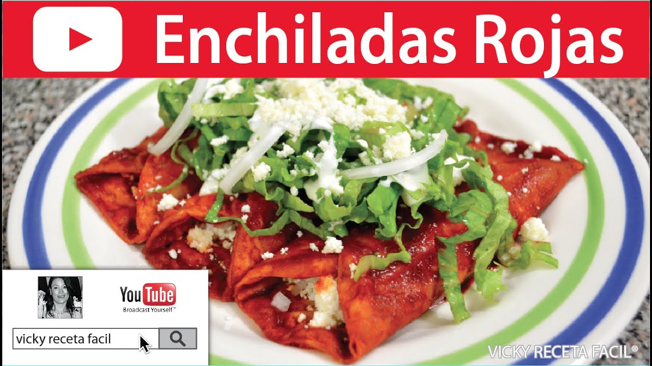 ENCHILADAS ROJAS | #VickyRecetaFacil