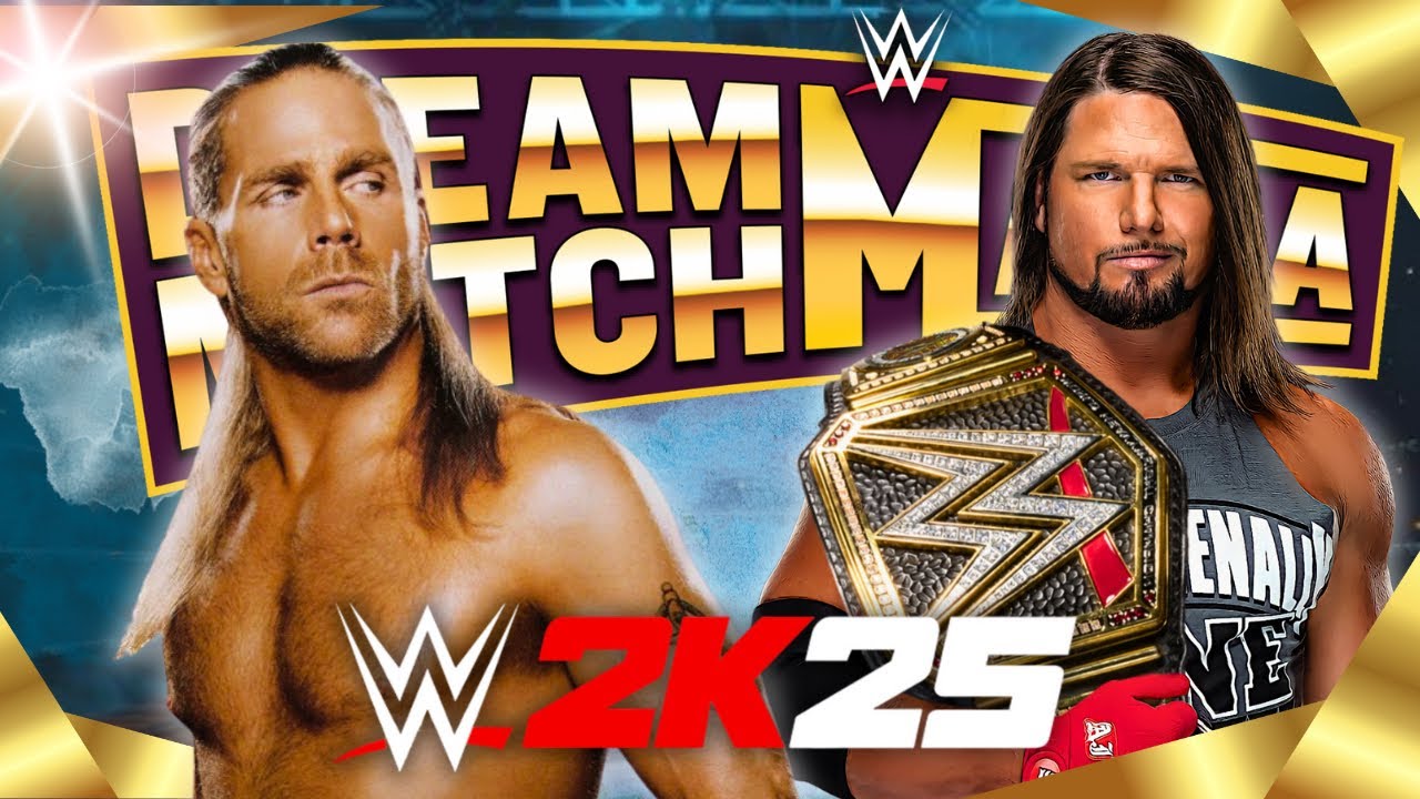 WWE 2K25 DREAM MATCH MANIA - Shawn Michaels VS AJ Styles!