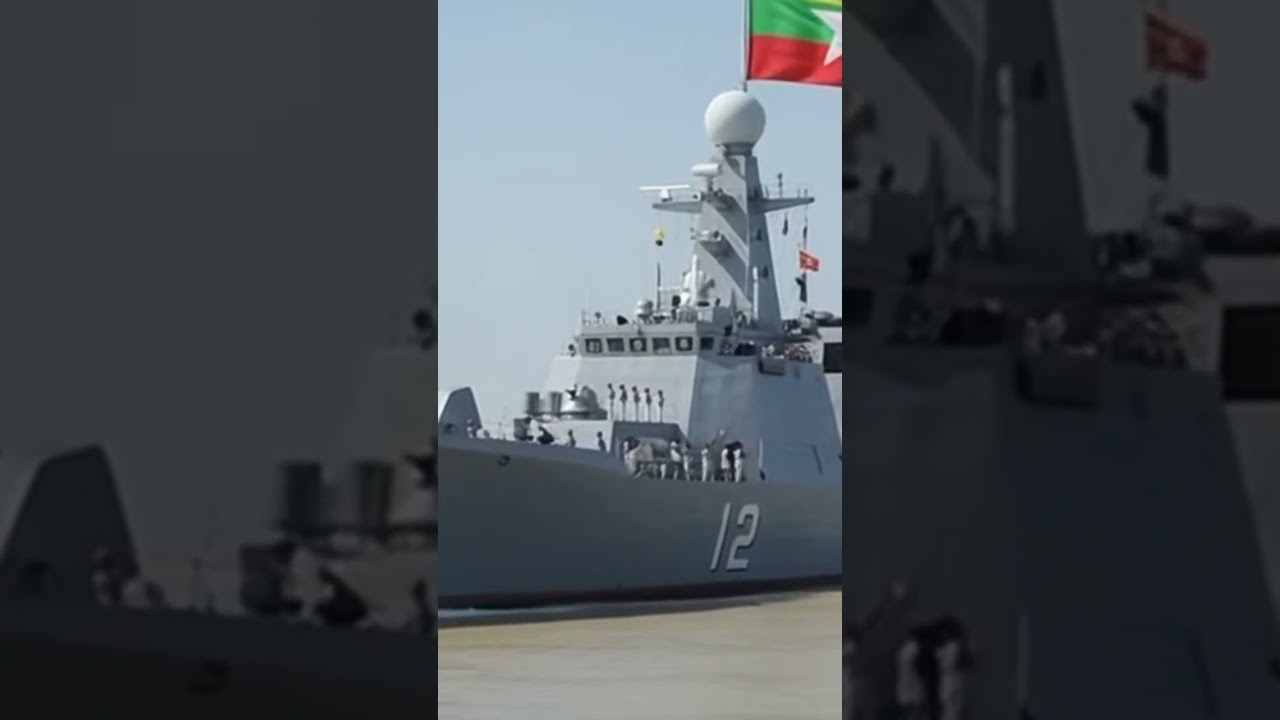 The remaining military vessels from the Tatmadaw (Navy) that participated in the 2nd ASEAN-US