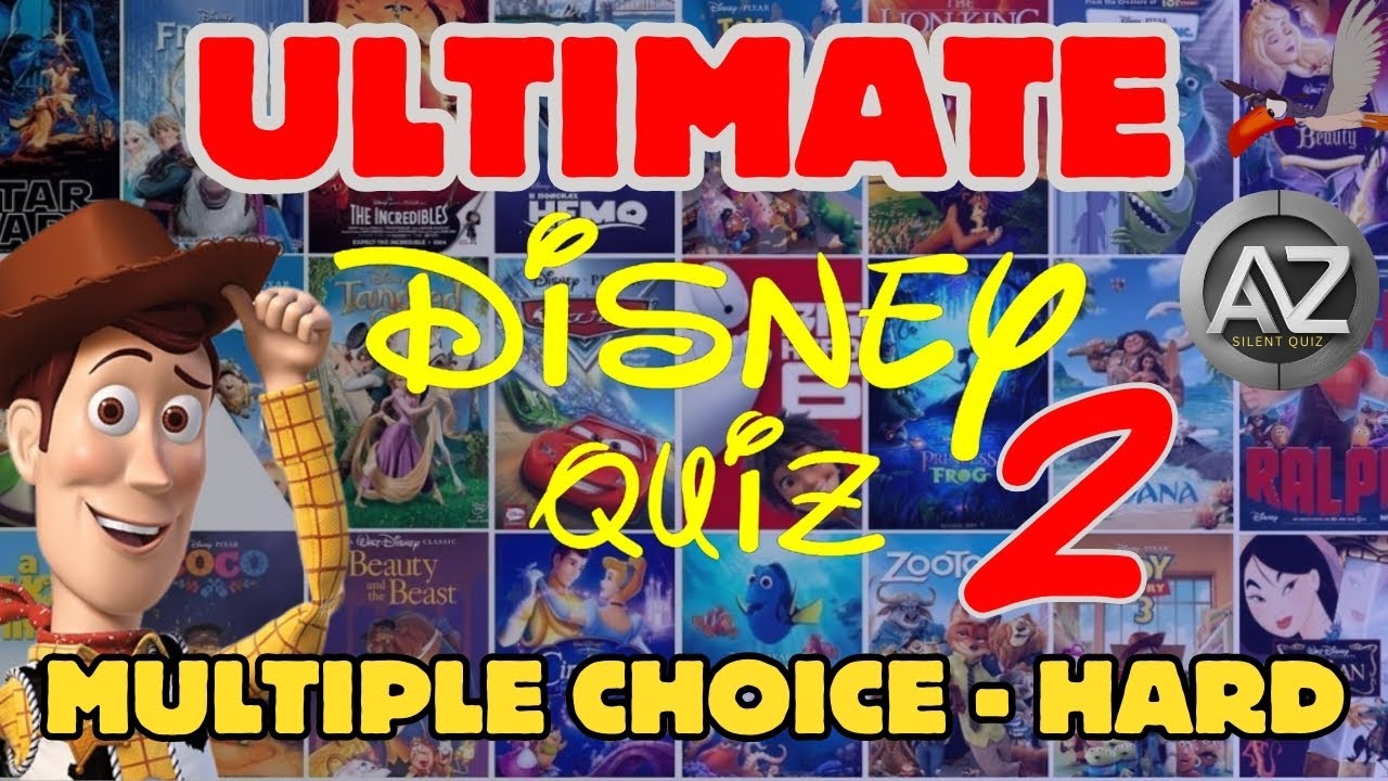 DISNEY QUIZ: Hard Multiple Choice Questions 2 ¦ NO TALKING QUIZ