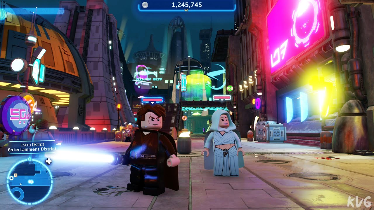 LEGO Star Wars: The Skywalker Saga - Uscru District (Coruscant) - Open World Free Roam Gameplay