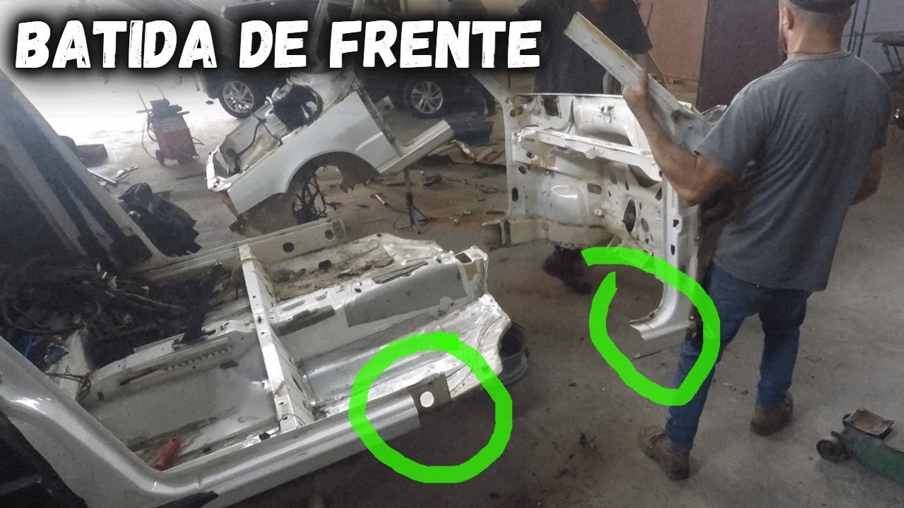 Carro com BATIDA DE FRENTE tem como arrumar / Fizemos a troca da frente do carro EP-FIORINO