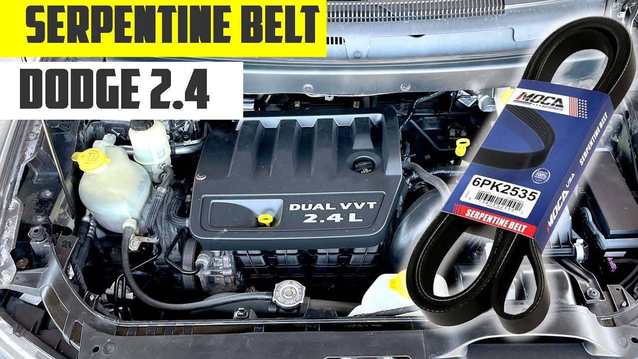 How to replace serpentine belt Dodge Journey 2.4L 2008-2020  #serpentinebelt #replacement #dodge