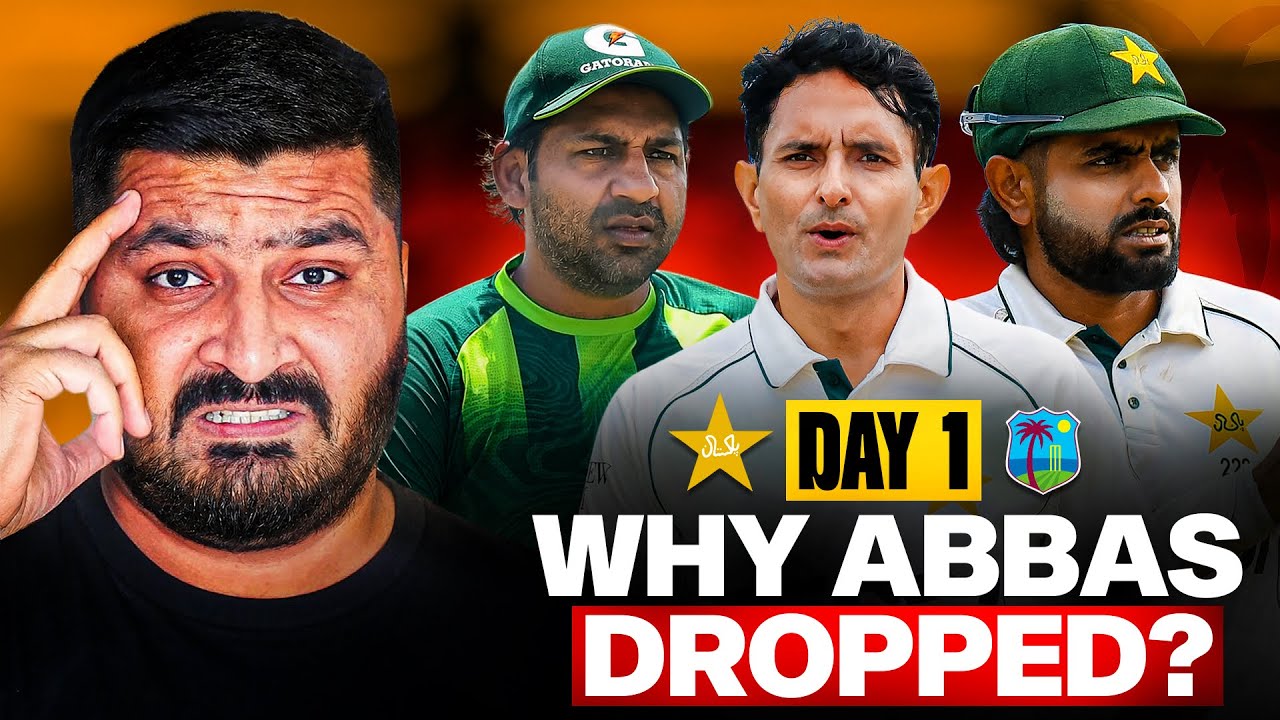 WORST DECISION EVER? Pakistan Drops Abbas & West Indies DOMINATES Day 1 | Pak vs WI Highlights |